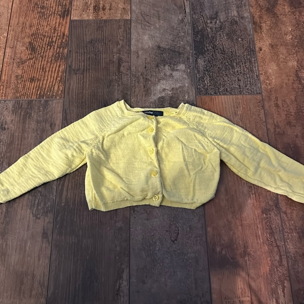 Baby Gap Yellow Cardigan